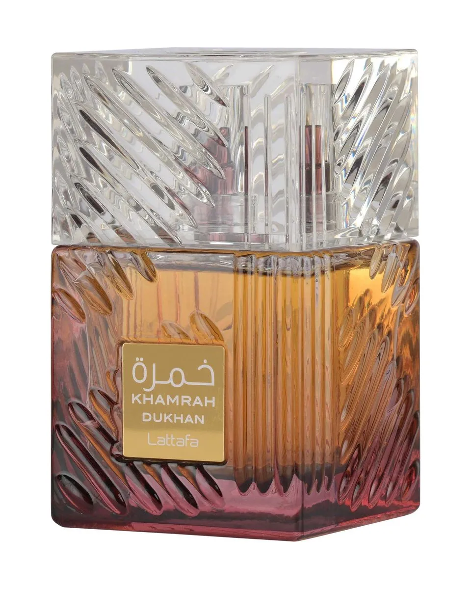 Khamrah Dukhan 100 ml — photographie officielle Lattafa 1/3